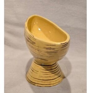 Vintage‎ McCoy USA Planter Pedestal Yellow Ceramic Flower Pot Home Decor